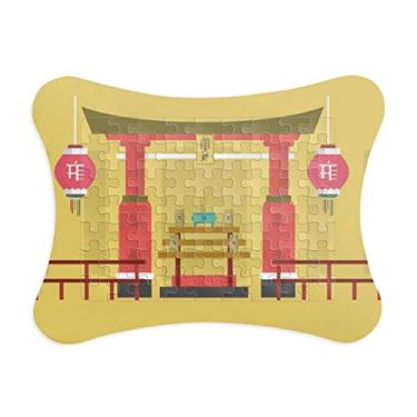 Imagem de Lantern Memorial Gateway China Town Moldura de quebra-cabeça Decoração Enfeite de jogo de quebra-cabeça