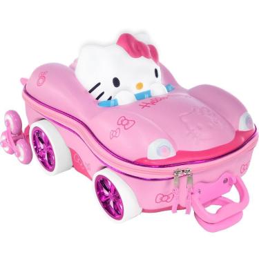 Imagem de Mochila de Rodinhas 3D Maxtoy Hello Kitty Carro Rosa