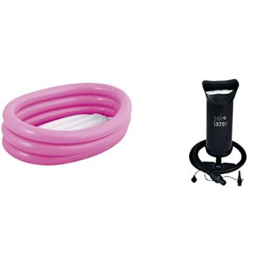Imagem de Kit Banheira Inflável Oval 55 Litros + Bomba de Ar Manual