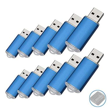 Imagem de Unidade flash USB RAOYI 16G Memory Stick Bulk Thumb Drive azul