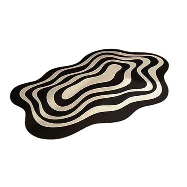 Imagem de JUSHZ Tapete de banho tapete de banheiro de secagem rápida tapetes de banho para banheiro antiderrapante lavável super absorvente tapete de banho moderno minimalista absorção de água sujo (40 x 60 cm,