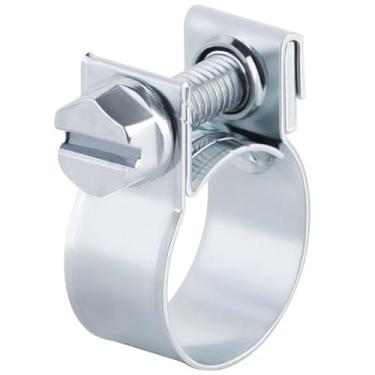 Imagem de Grampos de mangueira de linha de combustível, braçadeira de fixação de tubo de gasolina diesel, radiador de aço carbono, acessórios de tubulação galvanizados, braçadeira de fixação, 15mm a 17mm, com