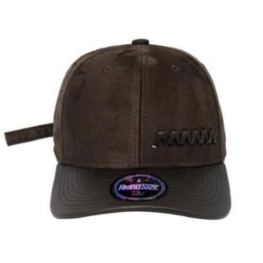 Imagem de Bone Aba Curva Camurça Vogue Vibe Marrom Rhs-486 Rhino Size-Masculino