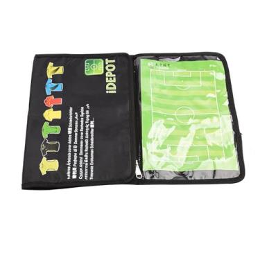 Imagem de kowaku Bolsa portátil para árbitro de futebol, ferramenta de transporte para placa tática de futebol, apito, bandeiras de lineman, 11.9 polegadas x 8.3 polegadas