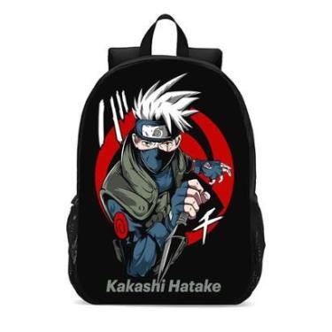 Imagem de MOCHILA ESCOLA INFANTIL JUVENIL ANIME NARUTO KAKASHI HATAKE-Unissex