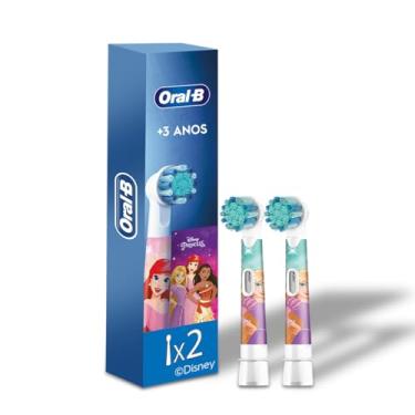 Imagem de Oral-B Disney Princess, Cabeça Redonda de Refil para Escova Elétrica (+3 anos), 2 Unidades