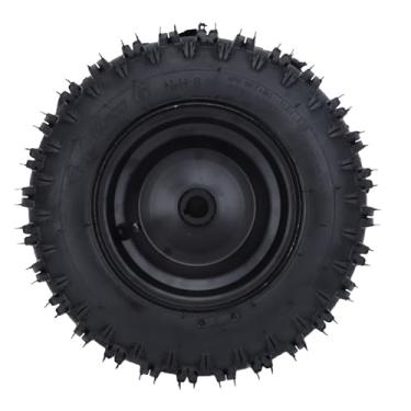 Imagem de Conjunto de Pneus e Rodas 4.10-6, Borracha Antiderrapante para Atv Mini Scooter, Kart, Gramado, Trator, Carrinho de Mão, Pneu Dianteiro