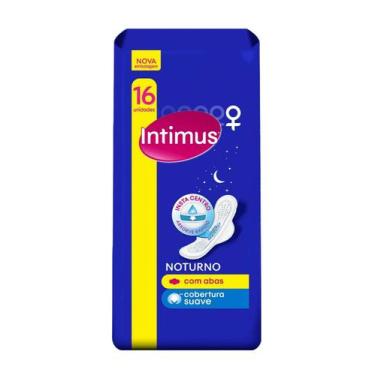 Imagem de Absorvente externo intimus noturno com abas cobertura suave c/16 unida