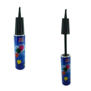 Imagem de Bomba Manual Evento Festa Encher Balão 27cm - Aliança, Azul