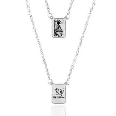 Imagem de Colar Escapulário Malandro Zé Pilintra Umbanda Aço Inox - Escapulários