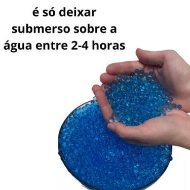 Imagem de Bolinhas Gel Azul 10000 Unidades  Bolinhas Leves  Práticas Diversão - 