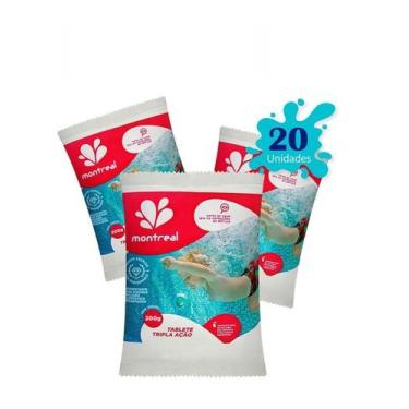 Imagem de Kit 20 Montreal Pastilha Tripla Ação 200gr