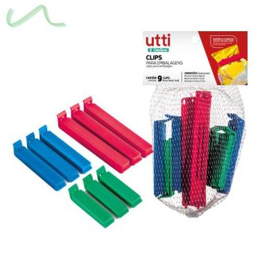 Imagem de Kit 18 Prendedor De Plástico Para Embalagens Lacra Ordene