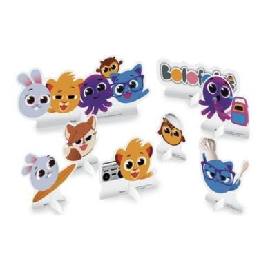 Imagem de Decoração de mesa Aniversário Festa Bolofofos 8 Uni Festcolor - Inspir