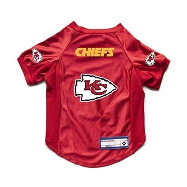 Imagem de Littlearth Camiseta elástica NFL Kansas City Chiefs para animais de estimação, cor do time, GG