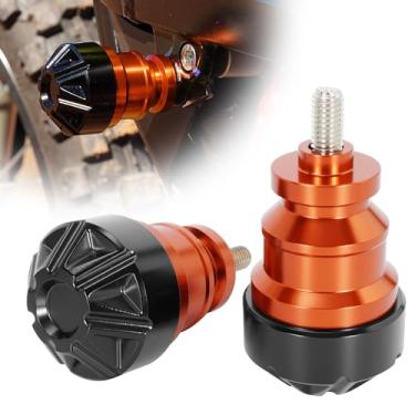 Imagem de ZANGOMB Sur Ron Frame Sliders, 6061 Alumínio Motocicleta Crash Frame Slider para Surron Sur Ron X/S Segway X260 X160 Talaria Sting Electric Dirt Bike, Laranja e Preto