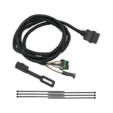 Imagem de NTSUMI Chicote de fiação de luz lateral de veículo de 11 pinos substitui 26357 22413 adequado para arados Western Fisher Blizzard SnowEx com capa contra poeira