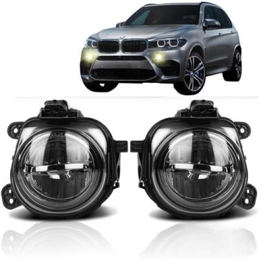 Imagem de WEISIGAO Faróis de neblina compatíveis com BMW 528i 535i 535d 550i Sedan/xDrive Sedan, ActiveHybrid 5 Sedan, série 5 F10 F11 F07, 2014 2015 2016, 1 par (lente de fumaça)