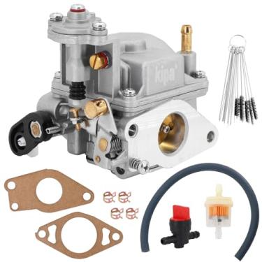 Imagem de Kipa Kit de montagem de carburador para Yamaha 4 tempos 15hp F15 partida manual motor de popa barco motor 1998-2003 66M-14301-10-00 66M-14301-11-00