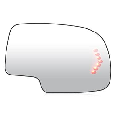 Imagem de Vidro de espelho aquecido com vista do lado direito do passageiro serve para 2003-2007 para Silverado Suburban para GMC Sierra Yukon exterior espelhado vidro