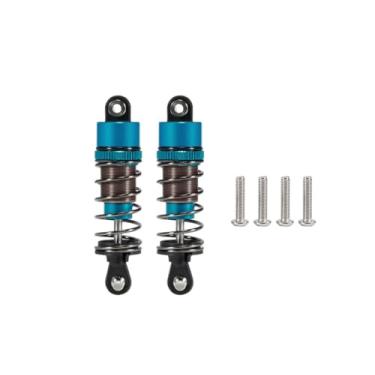 Imagem de Choques à prova de vazamento de óleo de carros RC 1/10, 2 peças ajustáveis de choques preenchidos a óleo 52 mm-120 mm para 1/10 RC Buggy Truggy On Road Touring Drift Cars Monster Trucks peças de