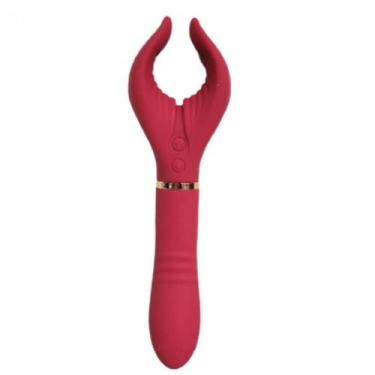 Imagem de Vibrador e Estimulador de Clitóris 7 Vibrações Taylor - Lovetoys, Verm