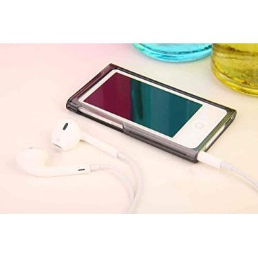 Imagem de BestforYou Capa para iPod Nano 7 8, capa protetora de gel de borracha TPU macia cor doce para Apple iPod Nano 7 7ª geração 8 8ª geração (apenas cor cinza)