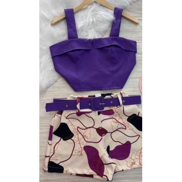 Imagem de Conjunto em alfaiataria feminino tamanho p - Conjunto feminino 