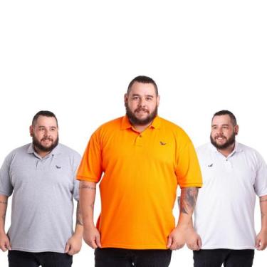 Imagem de 3 Camisa Polo Plus Size Uma Semana de Estilo e Conforto  Compre e Econ