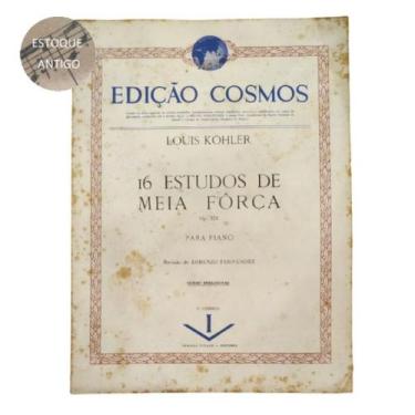 Imagem de Livro louis kohler 16 estudos de meia força op.224 para piano rev lore
