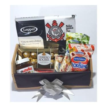 Imagem de Cesta Presente Times De Futebol Chocolates Toalha Lepper - Cesta de Pr