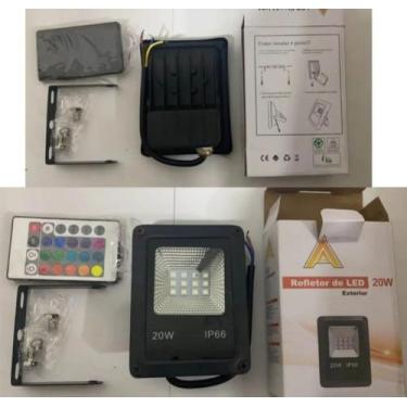 Imagem de Refletor Led Holofote 30w Bivolt Rgb Colorido C/ Controle - ATP