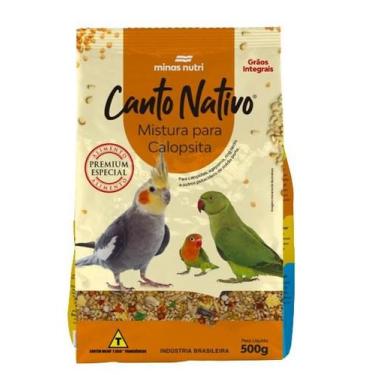 Imagem de Canto Nativo Mistura para Calopsita  500g - Minas Nutri