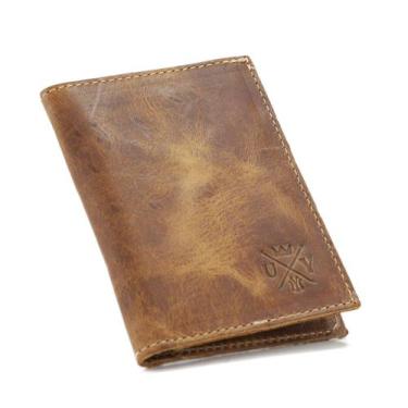 Imagem de Carteira Porta Cartão Masculina Couro para Documentos Dinheiro CNH  - 