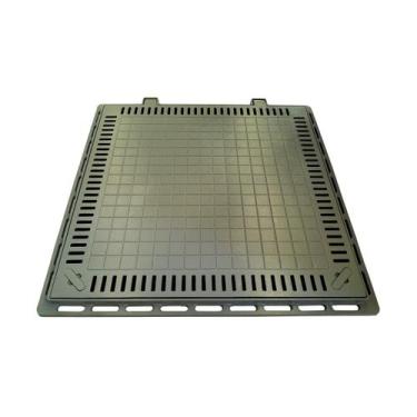 Imagem de Tampa Casa Máquina Piscina Lisa Articulada Grelha 80x80cm B1 - G.D.A. 