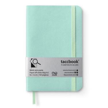 Imagem de Caderneta Sem pauta taccbook Água marinha pastel 9x14 Flex