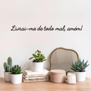 Imagem de Adesivo Salmo Livrai-me de Todo Mal, Amém! Parede Parabrisa - Kanto St