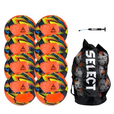 Imagem de SELECT Pacote clássico de 8 bolas com bolsa esportiva e bomba manual, laranja V24, tamanho 5