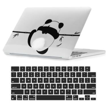 Imagem de HLAAJJX Capa compatível com MacBook Pro 13 polegadas 2020 2019 2018 2017 2016 A2338 A2289 A2251 A2159 A1989 A1708 A1706 M1, capa rígida de plástico para laptop e capa de teclado - Panda