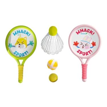 Imagem de Pegciuho 2 Peças Badminton Raquete para Crianças Ao Ar Livre Raquete com Petecas Badminton Petecas para Lawn Yard Beach Crianças Adultos, Contém 3 Bolas