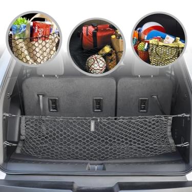 Imagem de Rede de carga de porta-malas estilo envelope para Chevy Traverse 2018-2024 acessórios de carro - Organizadores e armazenamento de porta-malas premium - Rede de carga para caminhão - Melhor organizador
