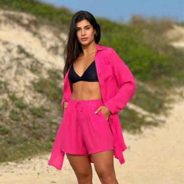 Imagem de SAÍDA DE PRAIA CAMISÃO E SHORT VERÃO-Feminino