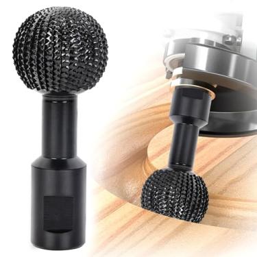 Imagem de Pomsare Rebarbação rotativa de esfera com roscas 5/8-11 para esmerilhadeira angular de 4 1/2 e 5 polegadas, acessórios para esmerilhadeira de esfera, ferramentas de escultura elétrica para entalhe em madeira, polimento de polimento de gravação