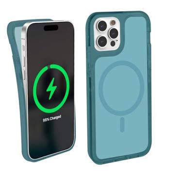 Imagem de iHome Capa traseira fina para iPhone 15 Pro, azul escuro