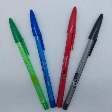 Imagem de Kit C/4 Canetas Compactor Esferografica Jetlux Coloridas - compactor n