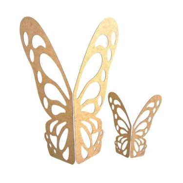 Imagem de Painel Borboleta Decoração Festa 60cm + 30cm Dobrável em Mdf