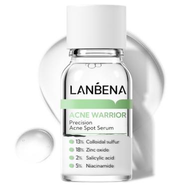 Imagem de LANBENA Soro De Precisão Para Acne, Loção De Secagem De Acne, Tratamento Noturno Para Acne No Rosto, Resseca Espinhas, Manchas, Espinhas E Limpa Os Poros, 0,42 Fl Oz