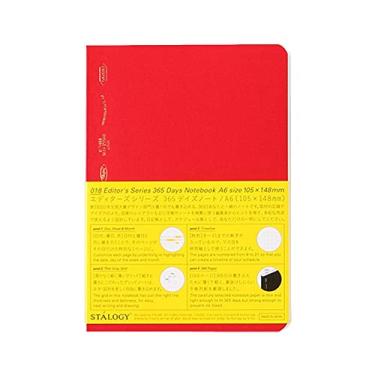 Imagem de Caderno STALOGY S4112 de 365 dias, vermelho A6
