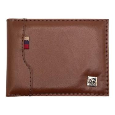 Imagem de Carteira Masculina com Flip, material sintético e Proteção RFID - Prát