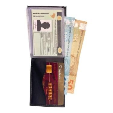 Imagem de Porta-Cartão Carteira Slim Minimalista Basica Premium com 7 Espaços pa